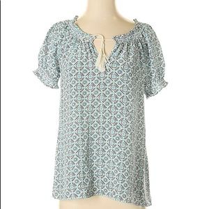 NWOT JOIE blouse turquoise print blouse